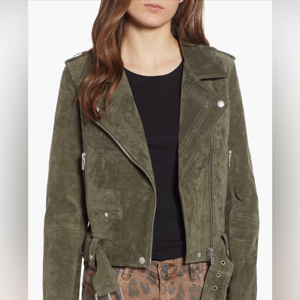 BLANKNYC Suede Moto Jacket
